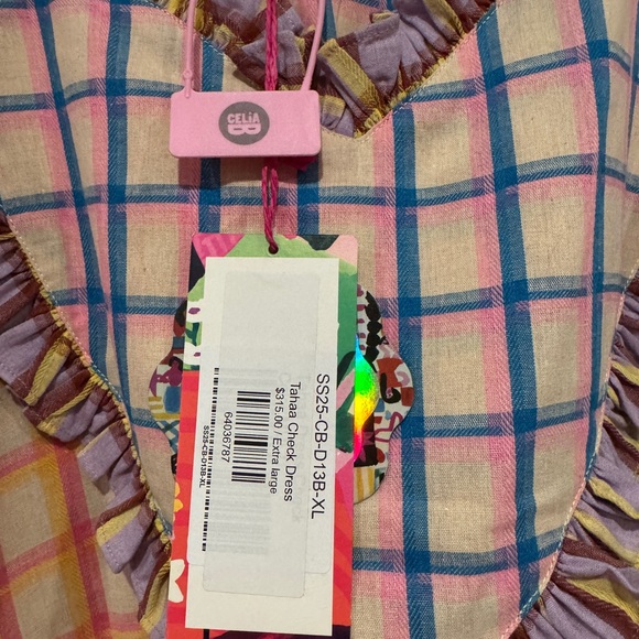 CeliaB Multicolor Checkered Midi Dress - Picture 4 of 4